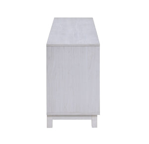 Summit - TV Stand Console With Fireplace - White Walnut Finish by Couch.com