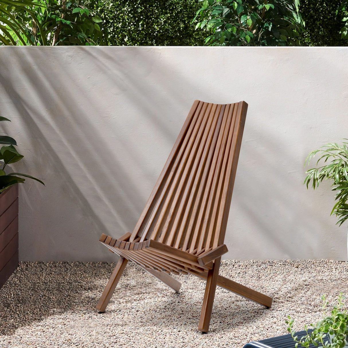 Folding Wood Chair, Portable Solid Wood Seating For Indoor Or Outdoor Use - Natural by Couch.com