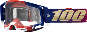 100% Racecraft 2 Goggles - United - Clear 50009-00009