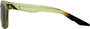 100% Hudson Sunglasses - Olive - Black Mirror 61028-296-61