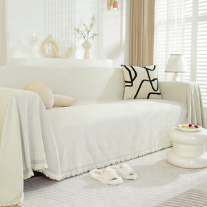 Chenille Herringbone Couch Protector Blanket, Stylish Throw Blankets for Couch and Couch Throw Cover