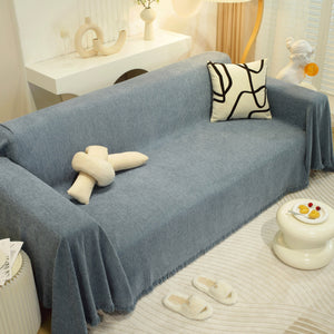 Chenille Herringbone Couch Protector Blanket, Stylish Throw Blankets for Couch and Couch Throw Cover