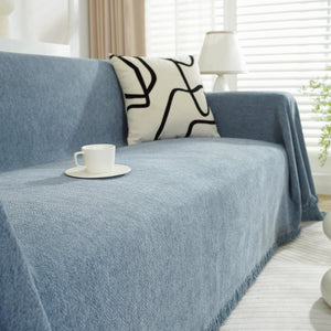 Chenille Herringbone Couch Protector Blanket, Stylish Throw Blankets for Couch and Couch Throw Cover