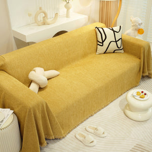 Chenille Herringbone Couch Protector Blanket, Stylish Throw Blankets for Couch and Couch Throw Cover