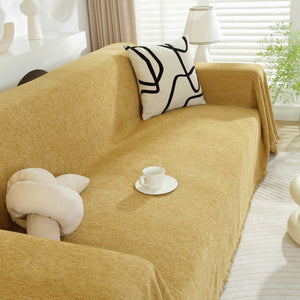 Chenille Herringbone Couch Protector Blanket, Stylish Throw Blankets for Couch and Couch Throw Cover