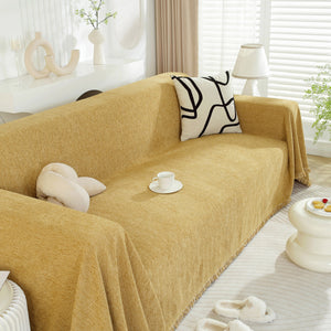 Chenille Herringbone Couch Protector Blanket, Stylish Throw Blankets for Couch and Couch Throw Cover