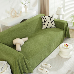 Chenille Herringbone Couch Protector Blanket, Stylish Throw Blankets for Couch and Couch Throw Cover