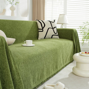 Chenille Herringbone Couch Protector Blanket, Stylish Throw Blankets for Couch and Couch Throw Cover