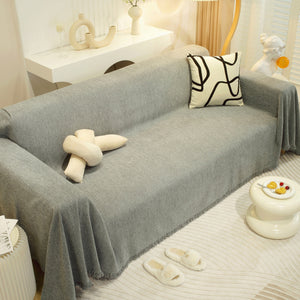 Chenille Herringbone Couch Protector Blanket, Stylish Throw Blankets for Couch and Couch Throw Cover