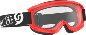 SCOTT Youth Agent Goggles - Red - Clear 272839-0004043