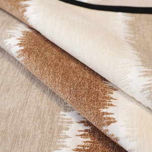 Striped Colorblock Non-Slip Sectional Couch Covers, Chenille Sofa Protector Cover