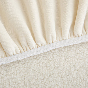 Stretch Plush Fitted Couch Slipcover Furniture Protector for 1/2/3/4/5 Cushion Couch