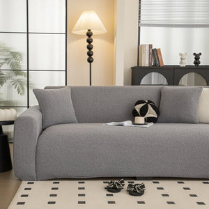 Stretch Plush Fitted Couch Slipcover Furniture Protector for 1/2/3/4/5 Cushion Couch