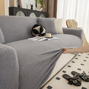 Stretch Plush Fitted Couch Slipcover Furniture Protector for 1/2/3/4/5 Cushion Couch