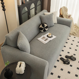 Stretch Plush Fitted Couch Slipcover Furniture Protector for 1/2/3/4/5 Cushion Couch
