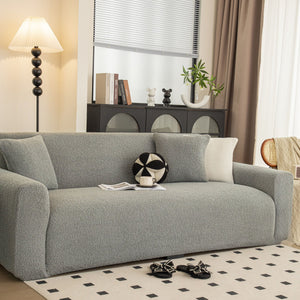 Stretch Plush Fitted Couch Slipcover Furniture Protector for 1/2/3/4/5 Cushion Couch