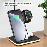 4-in-1 Wireless Charging Stand with Night Light by Infinite Basics