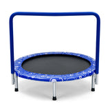 36 Inch Kids Trampoline Mini Rebounder with Full Covered Handrail-Pink