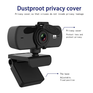 Webcam Real 1080P 200W Pixels Full Hd 110° Wide Angle Camera with Microphone Tripod for Video Widescreen Pro Streaming Webcam for Recording Calling Conferencing And Gaming