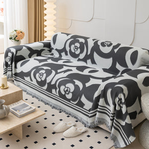 Chenille Sofa Cover Blanket, Couch Cover Blanket Throws for Couches Living Room Furniture Throw Covers