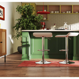 5-Piece Kitchen & Dining Bundle: Adjustable Bar Stools (Set of 2) + Stackable Stools (Set of 6) + Rattan Storage Sideboard