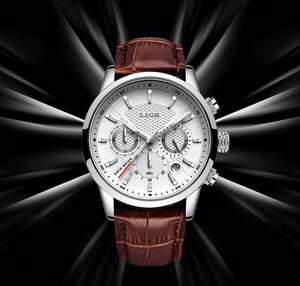 Men's  Waterproof Watch With Chronometers Day View Sport Analog Watches Excellent Look Perfect Gift For Him