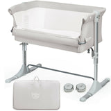 Travel Portable Baby Bed Side Sleeper  Bassinet Crib with Carrying Bag-Gray