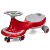 Wiggle Car Ride-on Toy with Flashing Wheels-Blue