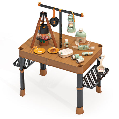 JoyBox Kids Adventure Explorer Camping Table Playset for the Ultimate Pretend Play Experience by Contixo