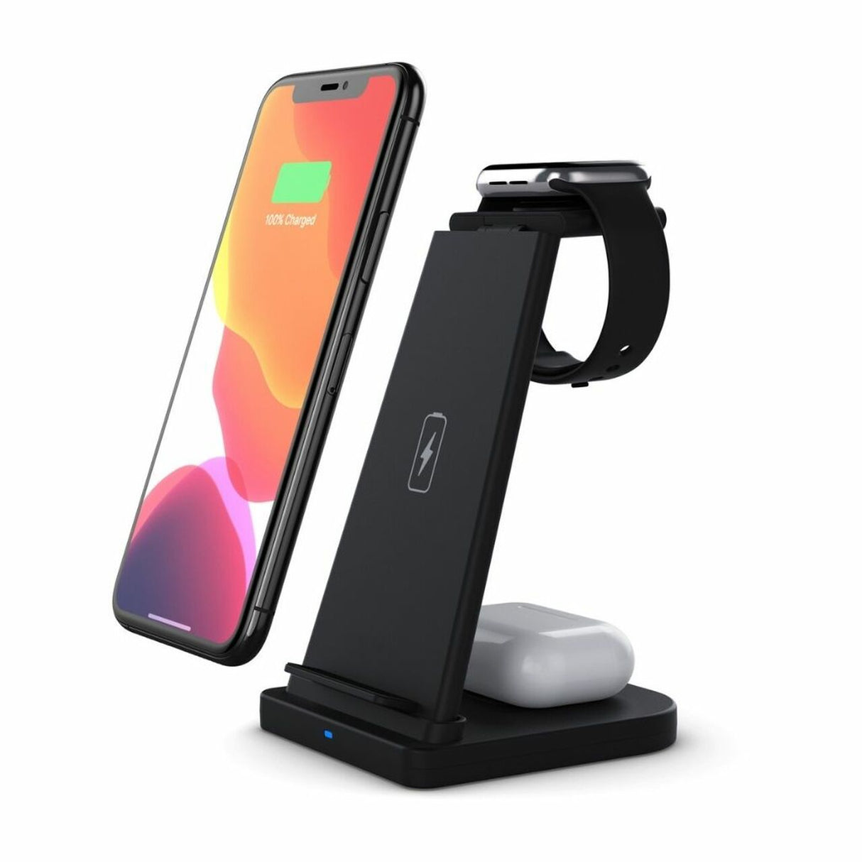 3-in-1 Fast Wireless Charging Stand for Phones, Apple Watch & AirPods by Infinite Basics