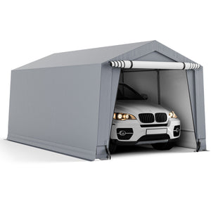 10 x 16/10 x 20 Feet Outdoor Heavy-Duty Carport with 2 Doors-10 x 16 ft by DirectDeals