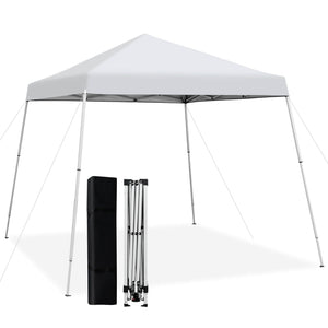 10 x 10 Feet Outdoor Instant Pop-up Canopy with Carrying Bag-White by DirectDeals