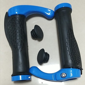 Bicycle Grip Handlebar End Cap Aluminium Alloy Lock Mountain Handle Bar Grip Bike Anti-Skid Rubber Bicycle Skid-Proof Grips New Generation Bike Handlebar Grip Soft Gel Inserts Shock Resistance Ergonomics Comfort Design