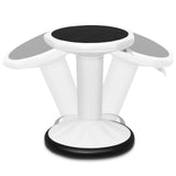 Adjustable Active Learning Stool Sitting Home Office Wobble Chair with Cushion Seat -Black