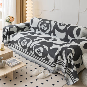 Chenille Sofa Cover Blanket, Couch Cover Blanket Throws for Couches Living Room Furniture Throw Covers