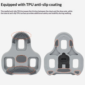 Road Pedal Cycling Shoes Cleats Self Locking Pedal Anti-Slip Cleat Compatible Look Road Bike Cycling Accessories Road Bike Cleats For Speed Cleats Indoor Outdoor Spin Cycling Pedals Cleat And Bicycle Clips Set