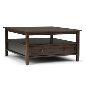 Warm Shaker - Square Coffee Table - Tobacco Brown by Couch.com