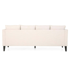 Comfy 3 Seat Sofa With Tufted Back And Arm, Modern For Living Room - Beige by Couch.com