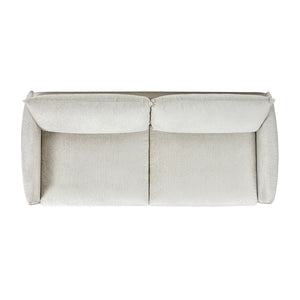 Haven - Flange Arm Oak Sofa - Marled Gray by Couch.com