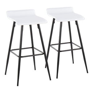 Ale - Contemporary Fixed-Height Bar Stool (Set of 2) by Couch.com