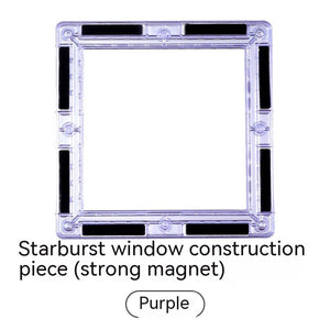 Color Window Asterism Magnetic Building Blocks Assembly