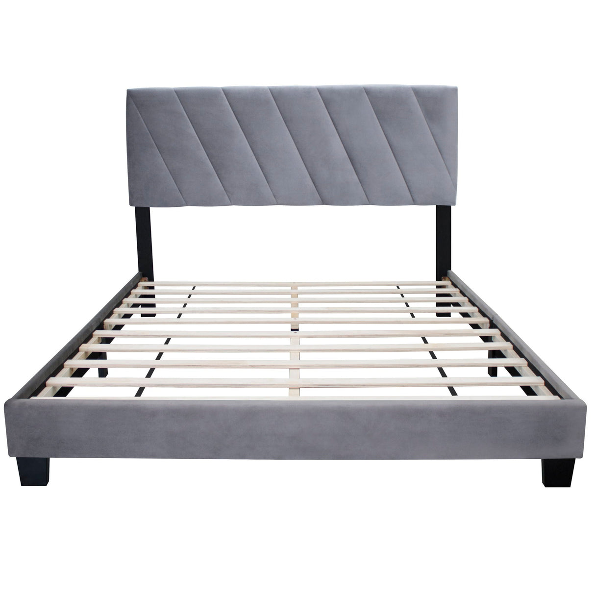 Queen Adjustable Upholstered Bed Modern Minimalist Top Styles by Couch.com