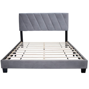 Queen Adjustable Upholstered Bed Modern Minimalist Top Styles by Couch.com