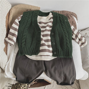 Children's Line-pressing Casual Pants Boys And Girls Baby Pants Spring And Autumn Clothing
