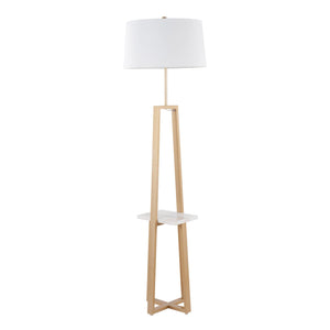 Cosmo - Shelf Contemporary / Glam Floor Lamp by Couch.com