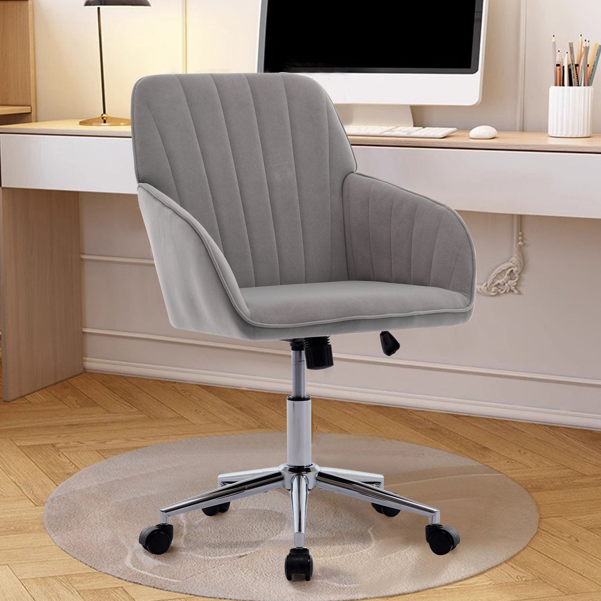 Adjustable Ergonomic Office Chair, Swivel Backrest Seat by Couch.com