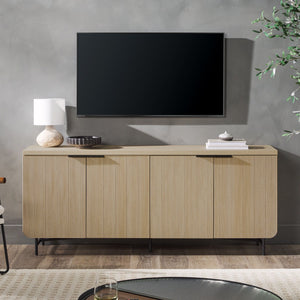 Modern Fluted Door Minimalist Storage Sideboard by Couch.com
