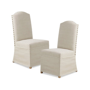 Dining Chair (Set of 2) With Skirts - Beige by Couch.com