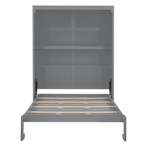Murphy Wall Bed With Shelves, Space Saving by Couch.com