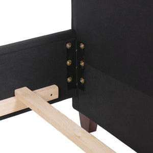 Marcella - Upholstered Shelter Headboard Bed Set by Couch.com